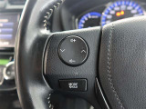 ステアリングスイッチ付き。前方から目を離すことなく操作することが可能です。