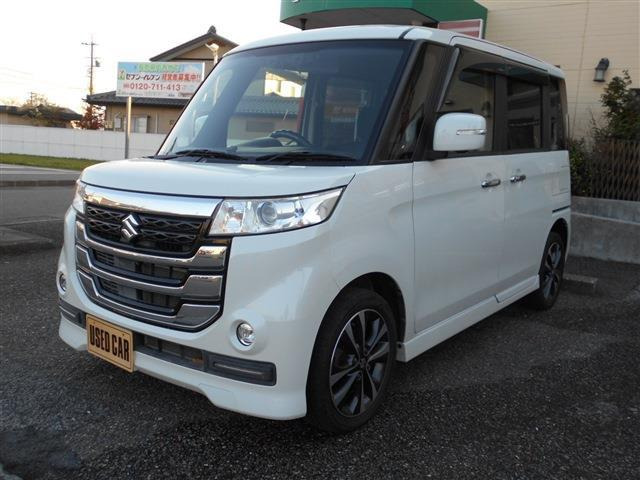 スペーシアカスタム Zターボ デュアルカメラブレーキサポート 4WD 