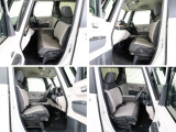 大柄な人でも不満の無いよう設計したフロントベンチシート。運転席は高さ調整もついており小柄な方でも視界良好です。