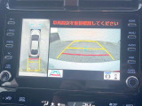 【パノラミックビューモニター】専用のカメラにより、上から見下ろしたような視点で360度クルマの周囲を確認することができます☆死角部分も確認しやすく、狭い場所での切り返しや駐車もスムーズに行えます。