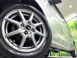 【14インチアルミホイール】外観にマッチしたアルミホイールを装着しております。各種アルミホイールや、スタッドレスタイヤも取扱いしております。是非ご相談ください♪