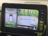 【アラウンドビューモニター】専用のカメラにより、上から見下ろしたような視点で360度クルマの周囲を確認することができます☆死角部分も確認しやすく、狭い場所での切り返しや駐車もスムーズに行えます。