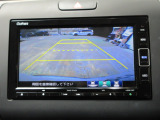 バックカメラの画像です。ガイドラインがスムースな車庫入れをサポートいたします。車庫入れの安心感がアップしますね。