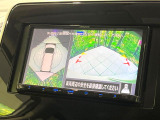 【アラウンドビューモニター】専用のカメラにより、上から見下ろしたような視点で360度クルマの周囲を確認することができます☆死角部分も確認しやすく、狭い場所での切り返しや駐車もスムーズに行えます。