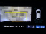 バックカメラの画像です。ガイドラインがスムースな車庫入れをサポートいたします。車庫入れの安心感がアップしますね。
