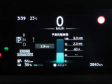 デジタル表示スピードメーターです。  走行距離 3840km ★映し出さ多彩な情報が、快適なドライブをサポートします。
