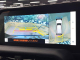 【パノラミックビューモニター】専用のカメラにより、上から見下ろしたような視点で360度クルマの周囲を確認することができます☆死角部分も確認しやすく、狭い場所での切り返しや駐車もスムーズに行えます。