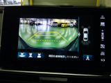 バックカメラの画像です。ガイドラインがスムースな車庫入れをサポートいたします。車庫入れの安心感がアップしますね。