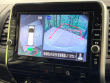 【アラウンドビューモニター】専用のカメラにより、上から見下ろしたような視点で360度クルマの周囲を確認することができます☆死角部分も確認しやすく、狭い場所での切り返しや駐車もスムーズに行えます。