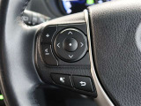 ステアリングスイッチ付き。前方から目を離すことなく操作することが可能です。