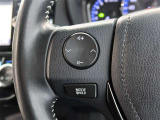 ステアリングスイッチ付き。前方から目を離すことなく操作することが可能です。