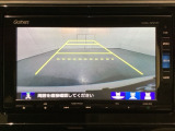 バックでの車庫入れも安心です! リアカメラが付いているバックモニター付のナビを装備しております。操作線もついており距離感も画面から確認できます。