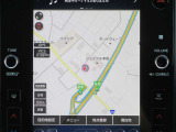 地図のアップ写真です。縦型画面は進行方向が広く見えて使い易い形状です。