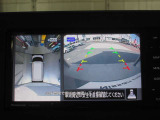 アラウンドビューモニター(車両を上から見たように表示)装着で車庫入れをサポート