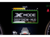 XーMODEは路面に応じてモードを選択するだけで4輪の駆動力やブレーキなどを最適にコントロール。悪路からのスムーズな脱出をサポートします。