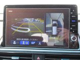 真上から車を見たようにモニターで確認ができるマルチビューカメラシステム!是非実際の車で体感してみてください!