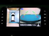 アラウンドモニター 白線や駐車車両をナビ及びルームミラーに表示 駐車している車両との位置関係も一目で分かって安心です