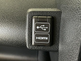 【USB接続端子&HDMI端子】オーディオとの連携でスマホやiPod等の音声を!HDMI接続ではスマホの画面をディスプレイにミラーリング!いつものコンテンツを車内でもお楽しみいただけます♪