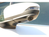 左サイド用のカメラが助手席ミラーの下についてます。
