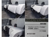 マルチユースラップ付き後席は、角度や前後位置の調整が可能。乗車姿勢や荷室を自在にアレンジできます。