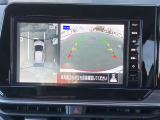 空から車を見たような「アラウンドビューモニター」!車の周りが一目で確認できるので、小さなお子様や障害物があっても安心して乗ることができます。