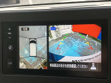 アラウンドビューモニター装備。前後左右4つのカメラから解析した、まるで上から車を見たような画像が映し出され、車の死角や駐車場の線も確認ができるようになります。日産の先進装備の1つです。