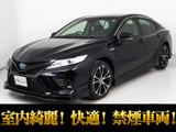 ★トヨタ カムリHV WS★★禁煙車★BSM★LDA★プリクラッシュ★★レーダークルーズ★クリアランスソナー★★セーフティセンス★ハーフレザー★★18インチAW★SDナビ★オートハイビーム★