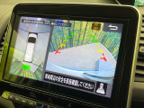 【アラウンドビューモニター】専用のカメラにより、上から見下ろしたような視点で360度クルマの周囲を確認することができます☆死角部分も確認しやすく、狭い場所での切り返しや駐車もスムーズに行えます。