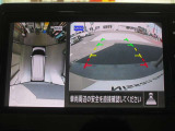 アラウンドビューモニター(車両を上から見たように表示)装着で車庫入れをサポート