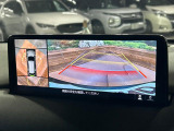 【360&deg;ビューモニター】専用のカメラにより、上から見下ろしたような視点で360度クルマの周囲を確認することができます☆死角部分も確認しやすく、狭い場所での切り返しや駐車もスムーズに行えます。