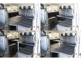 用途に合わせたシート展開が可能です♪後ろ向き対面乗車設定もございます!