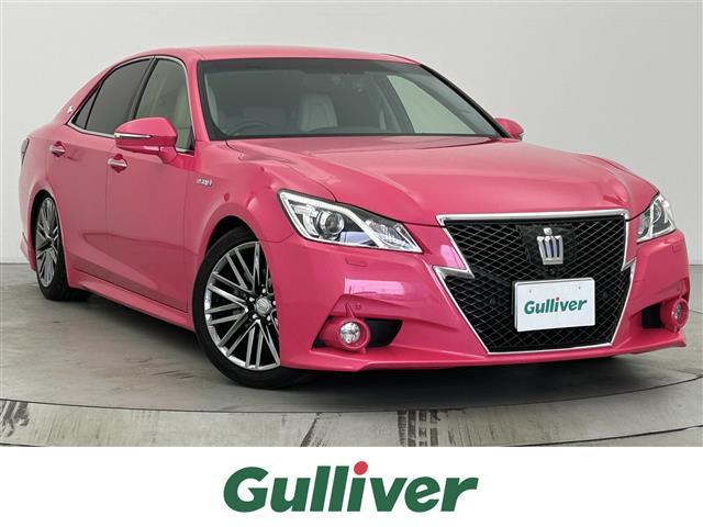 クラウンアスリート ハイブリッド 2.5 G リボーンピンク 本革シート 修復歴無し