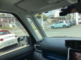 大きなフロントガラスなので視界は良好です。
