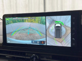 【アラウンドビューモニター】専用のカメラにより、上から見下ろしたような視点で360度クルマの周囲を確認することができます☆死角部分も確認しやすく、狭い場所での切り返しや駐車もスムーズに行えます。