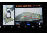 車両を上から見たような映像表示するパノラミックビューモニター付き!