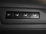運転席のパワーシートは3名様分までメモリー機能付きです。