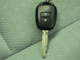 キーレスがついていますよ。ボタン操作でドアロック施錠、解錠ができます。