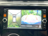 【アラウンドビューモニター】専用のカメラにより、上から見下ろしたような視点で360度クルマの周囲を確認することができます☆死角部分も確認しやすく、狭い場所での切り返しや駐車もスムーズに行えます。