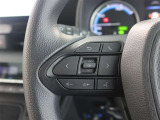ステアリングスイッチ付き。前方から目を離すことなく操作することが可能です。