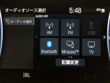 AM/FMチューナー、Bluetooth、USB入力(動画・音楽再生/給電)、フルセグTVなどが使用可能です。詳細は展示店舗までお尋ねください。※DVD・CDデッキは搭載されていません。