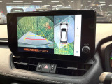 【パノラミックビューモニター】専用のカメラにより、上から見下ろしたような視点で360度クルマの周囲を確認することができます☆死角部分も確認しやすく、狭い場所での切り返しや駐車もスムーズに行えます。