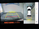車両を上から見たような映像をディスプレイオーディオ画面に表示するパノラミックビューモニター