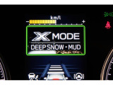 XーMODEは路面に応じてモードを選択するだけで4輪の駆動力やブレーキなどを最適にコントロール。悪路からのスムーズな脱出をサポートします。