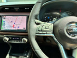 ハンドル周りには車両状態の確認やナビ操作が可能なステアリングスイッチを完備♪ハンドルの高さ調節も可能です!