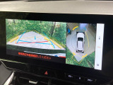 【パノラミックビューモニター】専用のカメラにより、上から見下ろしたような視点で360度クルマの周囲を確認することができます☆死角部分も確認しやすく、狭い場所での切り返しや駐車もスムーズに行えます。