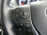 ステアリングスイッチ付き。前方から目を離すことなく操作することが可能です