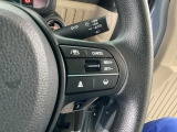 ステアリング右側がクルーズコントロールスイッチです。アクセルペダルを踏まずに一定速走行が出来るので、高速道路での走行がグッと快適になります。