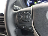 ステアリングスイッチ付き。前方から目を離すことなく操作することが可能です。