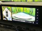 【アラウンドビューモニター】専用のカメラにより、上から見下ろしたような視点で360度クルマの周囲を確認することができます☆死角部分も確認しやすく、狭い場所での切り返しや駐車もスムーズに行えます。