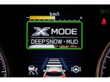 XーMODEは路面に応じてモードを選択するだけで4輪の駆動力やブレーキなどを最適にコントロール。悪路からのスムーズな脱出をサポートします。